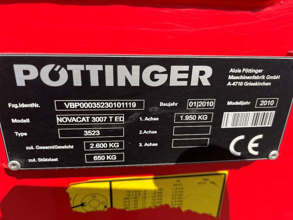 Pöttinger NovaCat 3007 T Dismantled. Only spare parts - 割草机:图5 Pöttinger NovaCat 3007 T Dismantled. Only spare parts - 割草机:图5