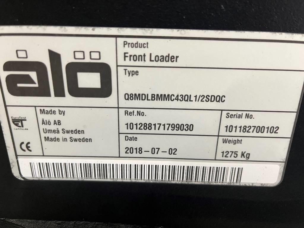 Reservdelar / Parts till Ålö Quicke Q8 - 牵引车前端装载机:图3 Reservdelar / Parts till Ålö Quicke Q8 - 牵引车前端装载机:图3