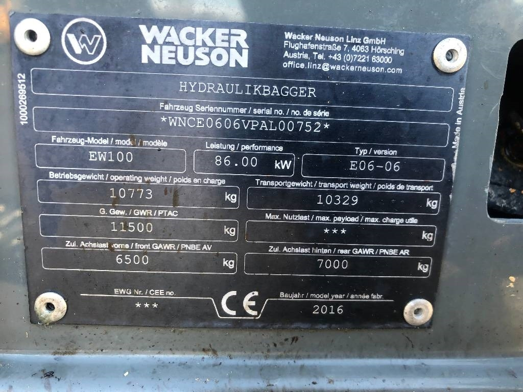 Wacker Neuson EW100 Dismantled: only spare parts - 轮式挖掘机:图5 Wacker Neuson EW100 Dismantled: only spare parts - 轮式挖掘机:图5