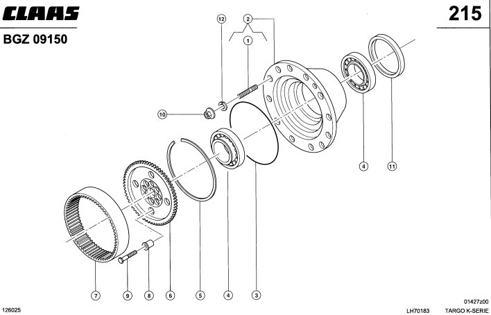 CLAAS Targo K70 Piasta Tylna Koła Kompletna 0011712880 6000103366 6000103357 - 轮毂 适用于 农业机械:图2 CLAAS Targo K70 Piasta Tylna Koła Kompletna 0011712880 6000103366 6000103357 - 轮毂 适用于 农业机械:图2
