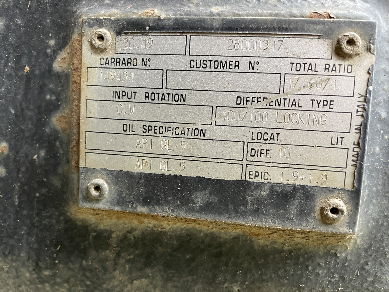 Carraro 20.49 149434 - oś przednia - zwolnica zwrotnica półoś obudowa mostu - 转向节 适用于 农业机械:图4 Carraro 20.49 149434 - oś przednia - zwolnica zwrotnica półoś obudowa mostu - 转向节 适用于 农业机械:图4