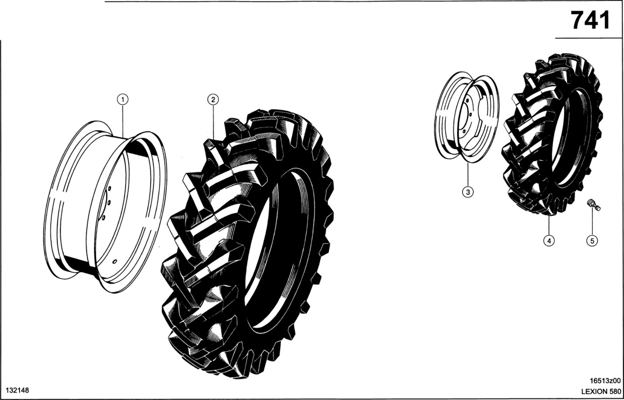 Claas Lexion 580 OPONA BEZ DĘTKI  0006397791 (Ogumienie) - 轮胎 适用于 农业机械:图1 Claas Lexion 580 OPONA BEZ DĘTKI  0006397791 (Ogumienie) - 轮胎 适用于 农业机械:图1