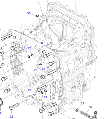 Fendt 930 933 936 939 942 Vario Gen 6 Obudowa Sprzęgła CZĘŚCI H218PP0101011 - 离合器及其零件 适用于 拖拉机:图1 Fendt 930 933 936 939 942 Vario Gen 6 Obudowa Sprzęgła CZĘŚCI H218PP0101011 - 离合器及其零件 适用于 拖拉机:图1