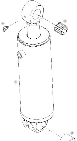 Fendt Vario 1038 1042 1046 1050 GEN 3 Siłownik Cylinder Hydrauliczny G530871200012 - 液压缸 适用于 农业机械:图1 Fendt Vario 1038 1042 1046 1050 GEN 3 Siłownik Cylinder Hydrauliczny G530871200012 - 液压缸 适用于 农业机械:图1