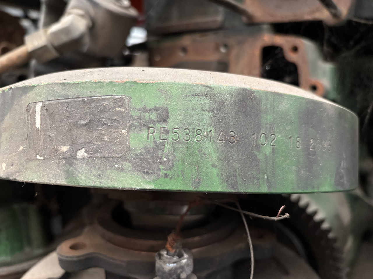 飞轮 适用于 农业机械 John Deere 7230 7280 8260 8310 9370 670 Silnik Blok Koło Zamachowe CZĘŚCI RE538143 R537181：图8