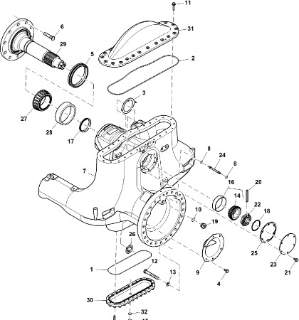 John Deere 9470RX - Miska olejowa R552843 (Oś przednia i tylnia) - 油底壳 适用于 农业机械:图1 John Deere 9470RX - Miska olejowa R552843 (Oś przednia i tylnia) - 油底壳 适用于 农业机械:图1