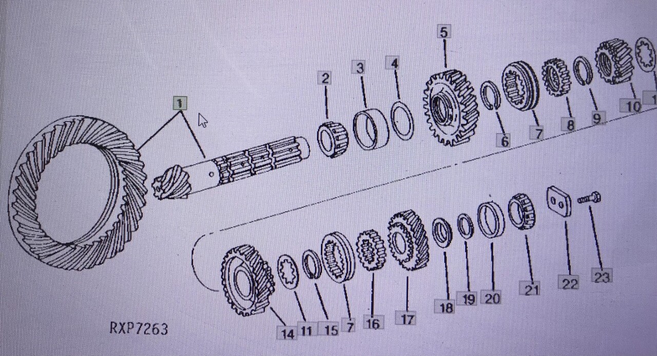 John Deere AR 94319/wałek ataku-koło talerzowe/John Deere 4555/4755/4955 Nr części AR94319 - 传动装置 适用于 农业机械:图1 John Deere AR 94319/wałek ataku-koło talerzowe/John Deere 4555/4755/4955 Nr części AR94319 - 传动装置 适用于 农业机械:图1