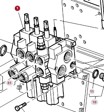 Massey Ferguson 8160 Rozdzielacz Hydrauliczny 3 CZĘŚCI 3713021M93 - 液压阀 适用于 农业机械:图2 Massey Ferguson 8160 Rozdzielacz Hydrauliczny 3 CZĘŚCI 3713021M93 - 液压阀 适用于 农业机械:图2