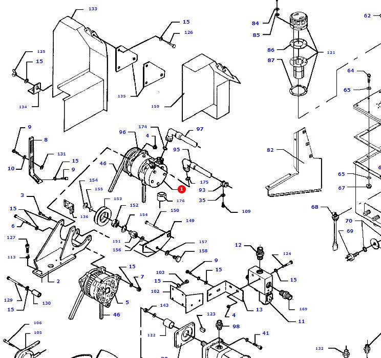Massey Fergusson MF 30 - spręźarka kompresor klimatyzacji D45080062 - 空调压缩机 适用于 农业机械:图1 Massey Fergusson MF 30 - spręźarka kompresor klimatyzacji D45080062 - 空调压缩机 适用于 农业机械:图1