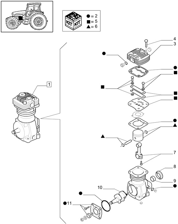 New Holland T6010 Case - Wał korbowy 84164367 - 曲轴 适用于 农业机械:图1 New Holland T6010 Case - Wał korbowy 84164367 - 曲轴 适用于 农业机械:图1
