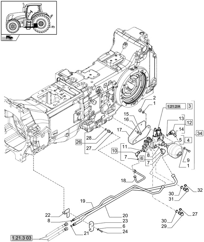 New Holland T6010 Hydroakumulator 47752042 - 液压系统 适用于 农业机械:图1 New Holland T6010 Hydroakumulator 47752042 - 液压系统 适用于 农业机械:图1