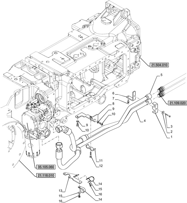 New Holland T6070 Rurka hydrauliczna 48094217 - 液压系统 适用于 农业机械:图1 New Holland T6070 Rurka hydrauliczna 48094217 - 液压系统 适用于 农业机械:图1