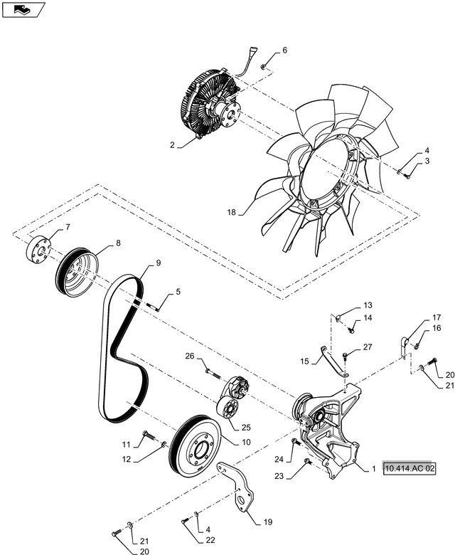 New Holland T6090 Napinacz pasa 84523942 - 皮带张紧器 适用于 农业机械:图1 New Holland T6090 Napinacz pasa 84523942 - 皮带张紧器 适用于 农业机械:图1