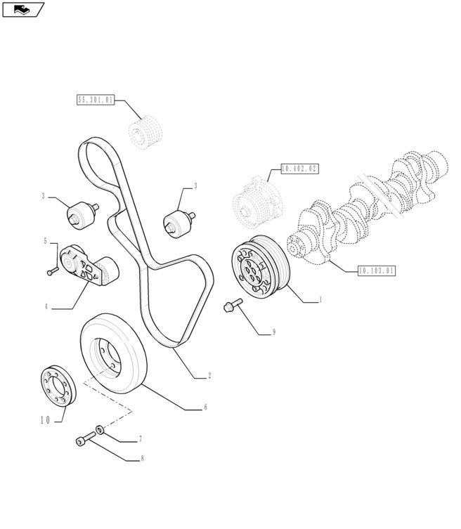 New Holland T6090 T6070 Napinacz maximum length 73 mm 504356836 - 皮带张紧器 适用于 农业机械:图1 New Holland T6090 T6070 Napinacz maximum length 73 mm 504356836 - 皮带张紧器 适用于 农业机械:图1