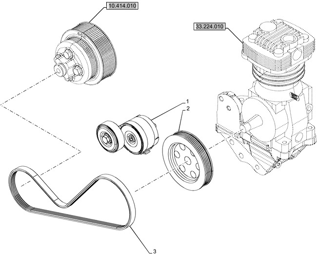 New Holland T6090 T6070 Napinacz pasa 87300104 - 皮带张紧器 适用于 农业机械:图1 New Holland T6090 T6070 Napinacz pasa 87300104 - 皮带张紧器 适用于 农业机械:图1