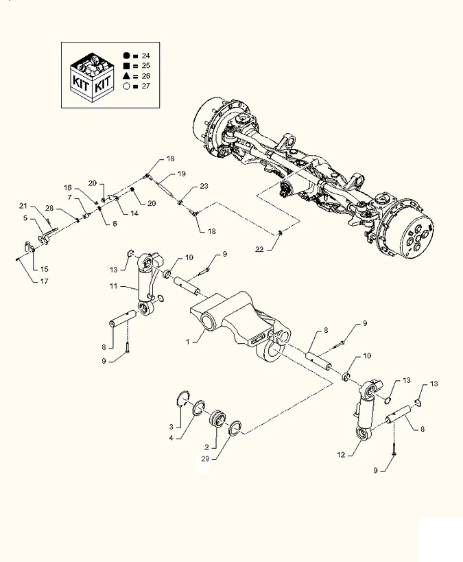 New Holland T6090 T6070 Sworzeń 87406468 - 悬挂系统 适用于 拖拉机:图1 New Holland T6090 T6070 Sworzeń 87406468 - 悬挂系统 适用于 拖拉机:图1