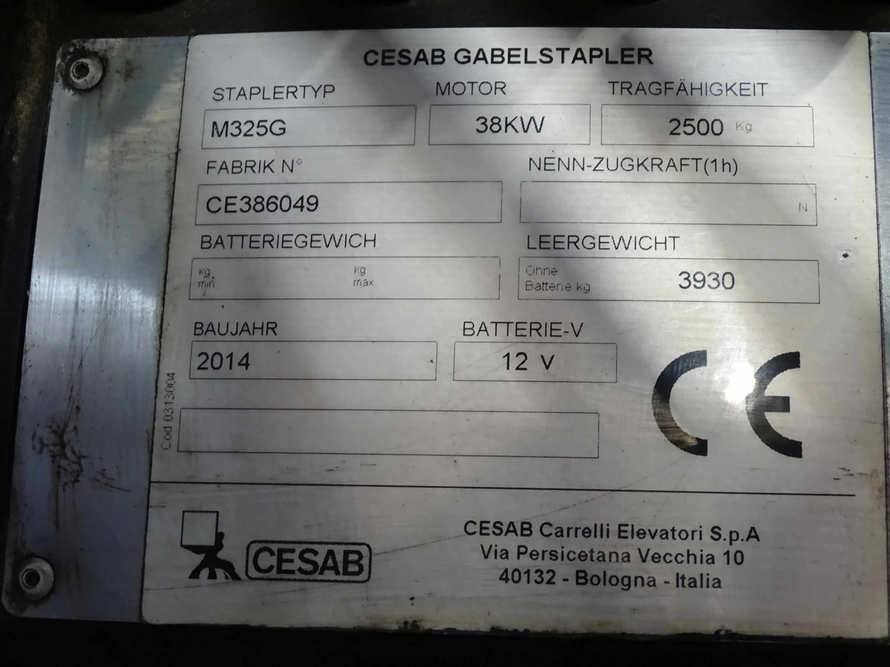 Cesab M325G - 液化石油气叉车:图2 Cesab M325G - 液化石油气叉车:图2