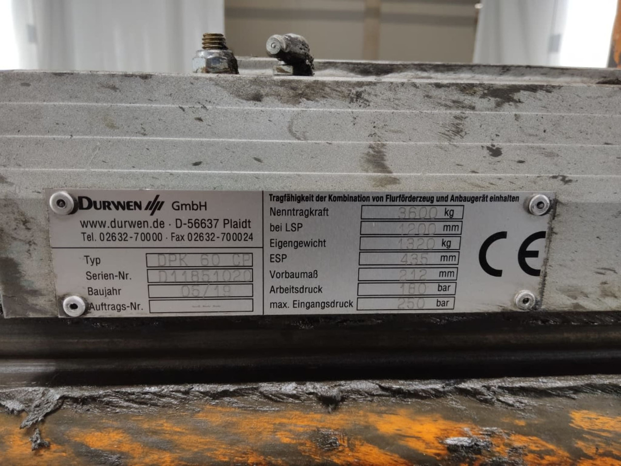 Durwen DPK 60 CP - 附件 适用于 材料装卸设备:图4 Durwen DPK 60 CP - 附件 适用于 材料装卸设备:图4