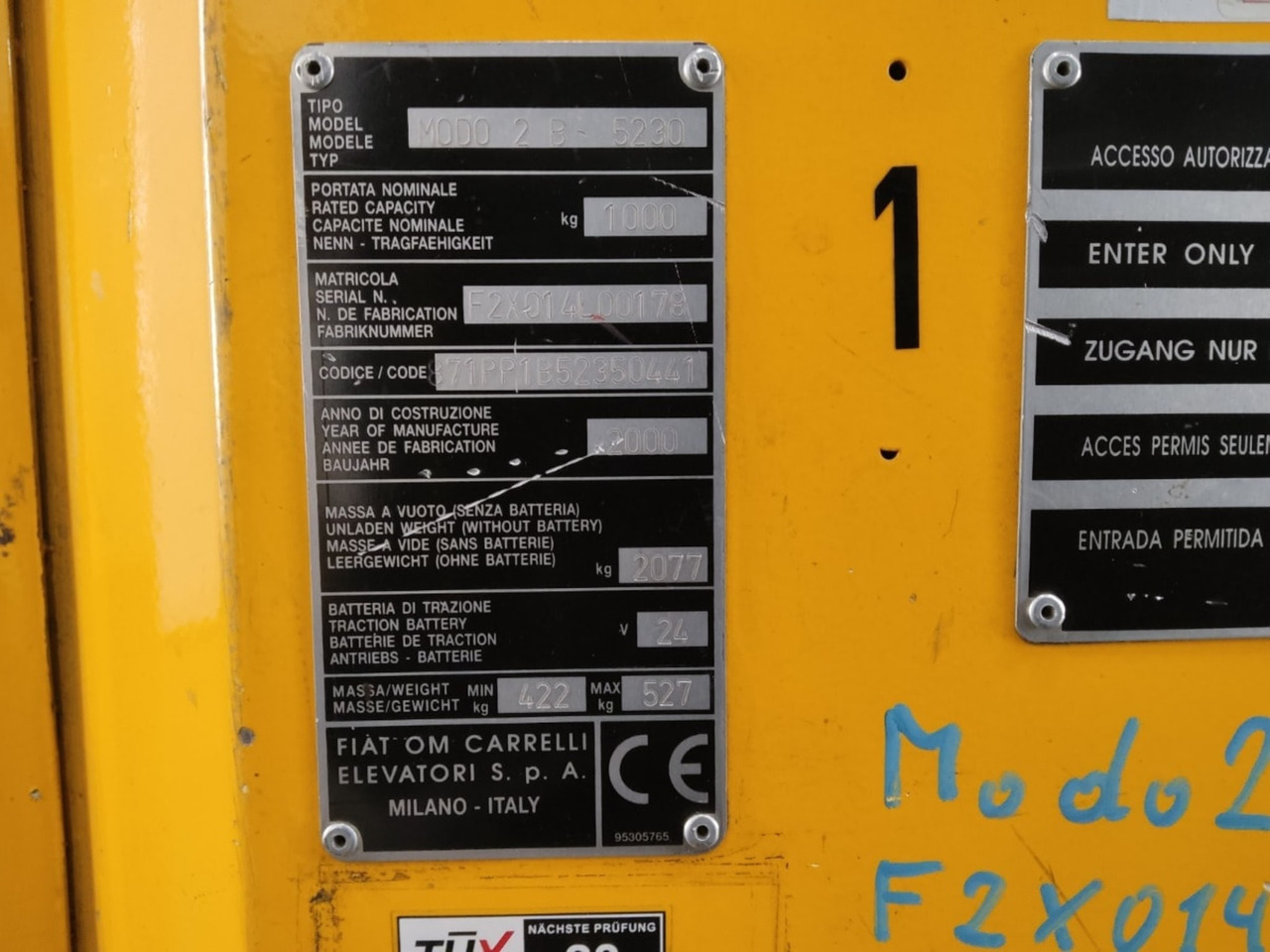 OM Modo2B5230 - 拣选车:图2 OM Modo2B5230 - 拣选车:图2
