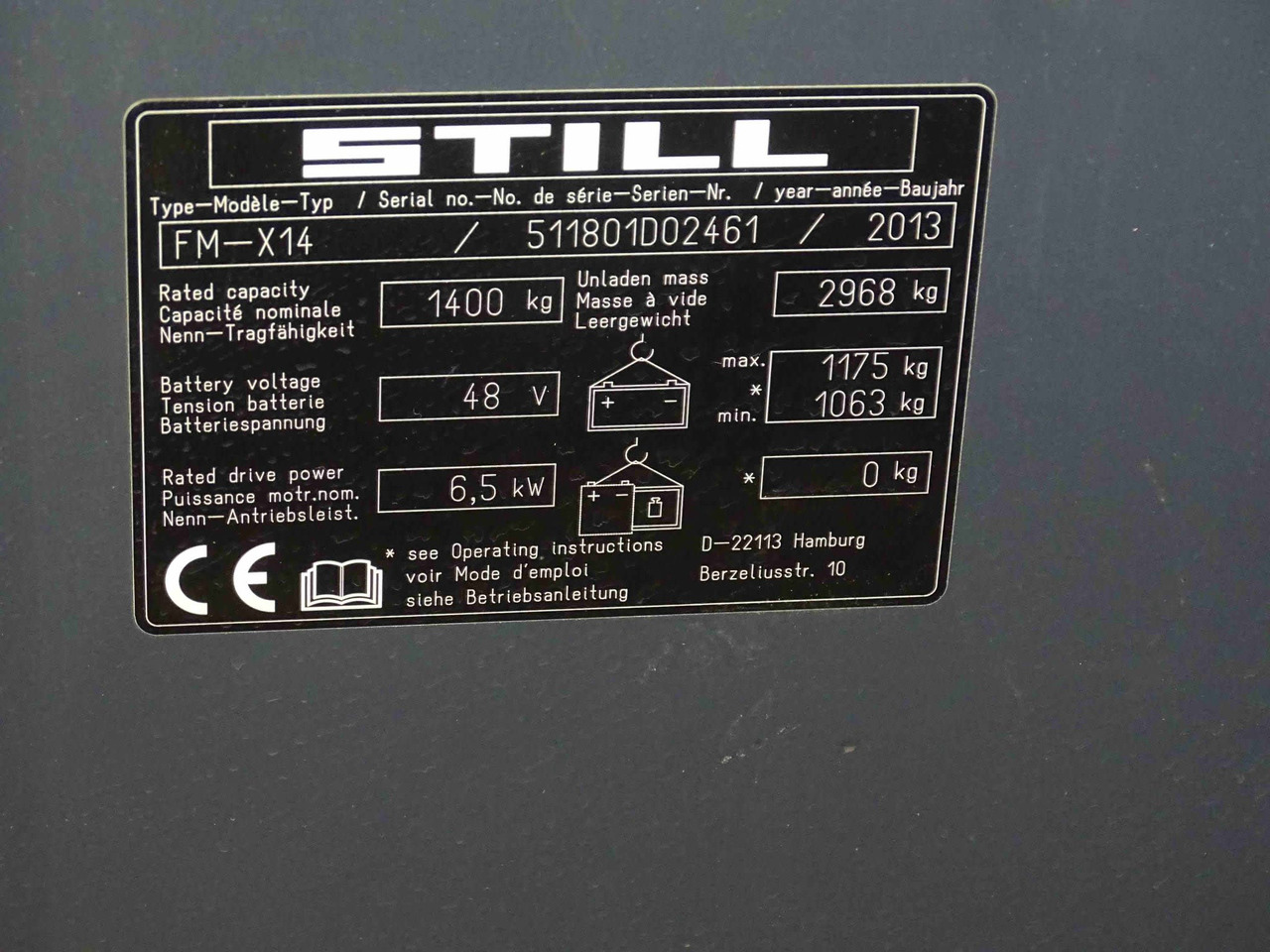STILL FM-X14 - 前移式叉车:图2 STILL FM-X14 - 前移式叉车:图2