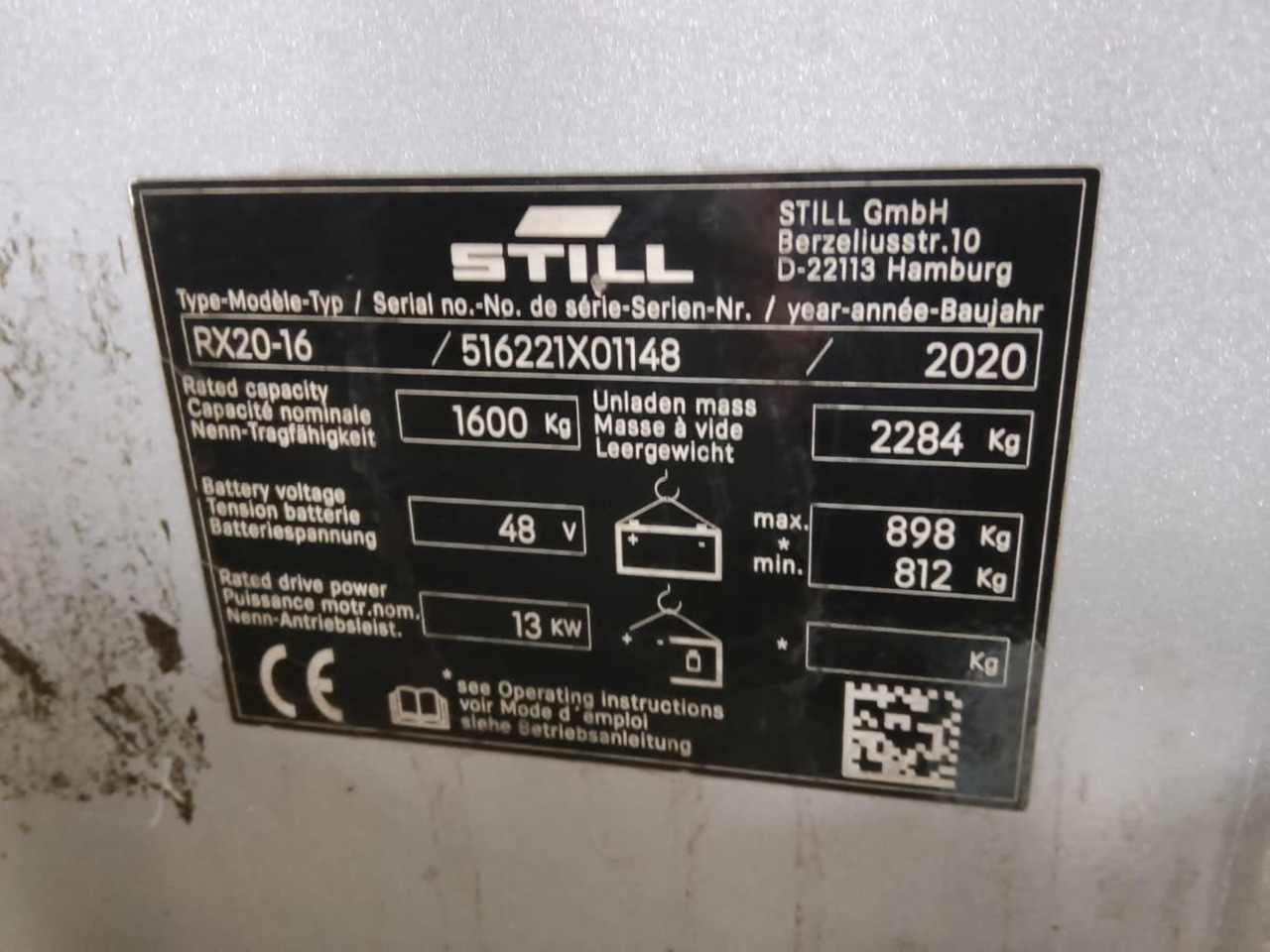 STILL RX20-16 - 电动叉车:图2 STILL RX20-16 - 电动叉车:图2