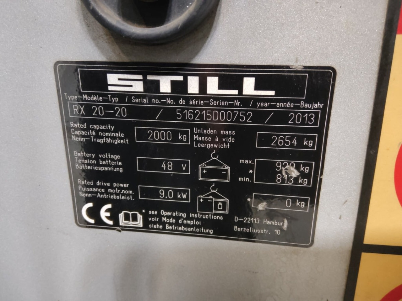 STILL RX20-20 - 电动叉车:图2 STILL RX20-20 - 电动叉车:图2