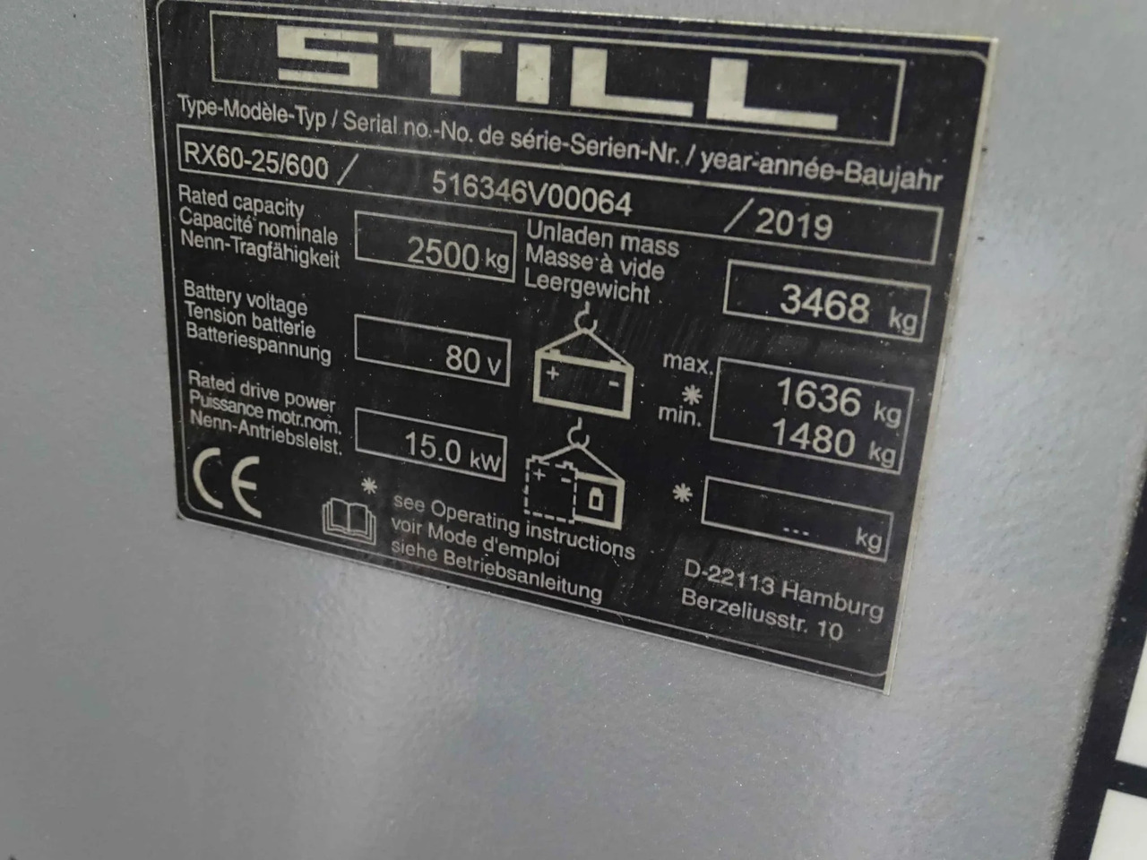 STILL RX60-25/600 - 电动叉车:图5 STILL RX60-25/600 - 电动叉车:图5