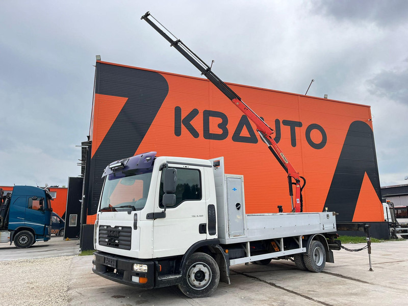 MAN TGL 8.180 4x2 PK4200 YEAR 2013 / PLATFORM L=3710 mm - 栏板式/ 平板卡车, 起重车:图1 MAN TGL 8.180 4x2 PK4200 YEAR 2013 / PLATFORM L=3710 mm - 栏板式/ 平板卡车, 起重车:图1
