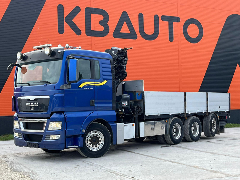 MAN TGX 35.480 8x4*4 HIAB 288E-7 / PLATFORM L=6397 mm - 栏板式/ 平板卡车, 起重车:图2 MAN TGX 35.480 8x4*4 HIAB 288E-7 / PLATFORM L=6397 mm - 栏板式/ 平板卡车, 起重车:图2