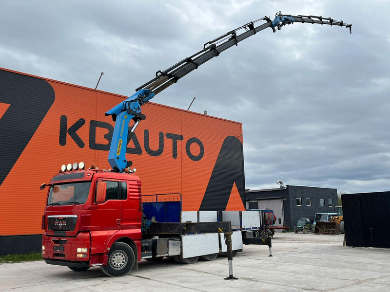 MAN TGX 35.480 8x4*4 PK 65002 + JIB / PLATFORM L=6800 mm - 栏板式/ 平板卡车, 起重车:图1 MAN TGX 35.480 8x4*4 PK 65002 + JIB / PLATFORM L=6800 mm - 栏板式/ 平板卡车, 起重车:图1
