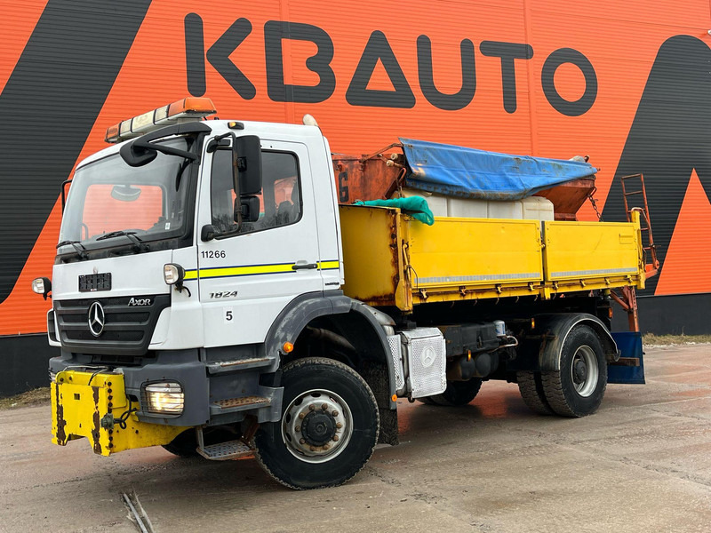 Mercedes-Benz Axor 1824 4x4 POSSIBLE TO BUY WITH SPREADER & FRONT PLOW - 翻斗车:图1 Mercedes-Benz Axor 1824 4x4 POSSIBLE TO BUY WITH SPREADER & FRONT PLOW - 翻斗车:图1