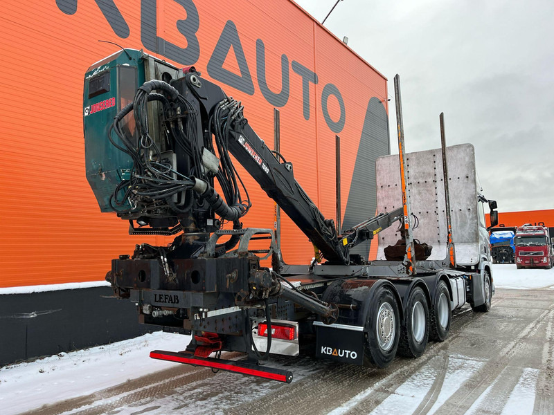 木材运输车, 起重车 用于运输 木材 Scania R 520 8x4*4 RETARDER：图6