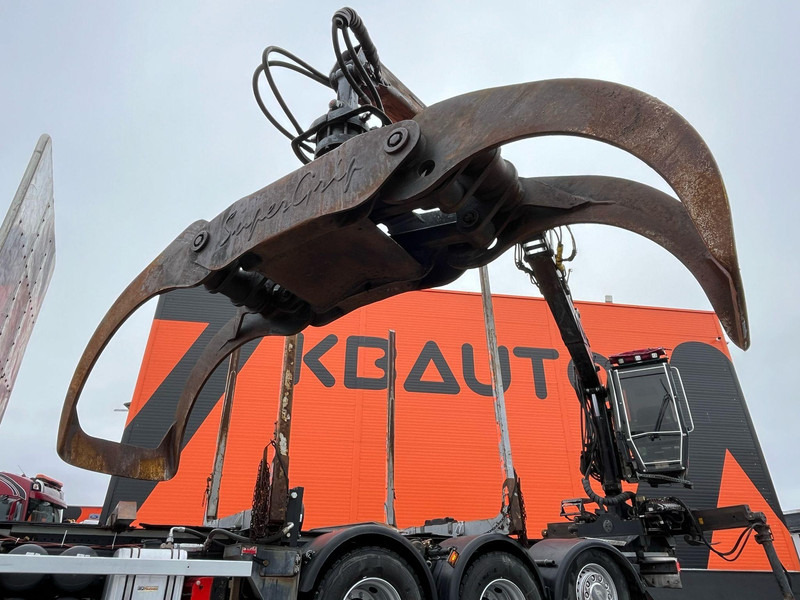 木材运输车, 起重车 用于运输 木材 Scania R 520 8x4*4 RETARDER：图11