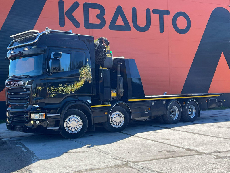 Scania R 560 8x4 PK 34002 / WINCH / FALCOM FAS 12000 / PLATFORM L=6564 mm - 自动转运卡车:图1 Scania R 560 8x4 PK 34002 / WINCH / FALCOM FAS 12000 / PLATFORM L=6564 mm - 自动转运卡车:图1