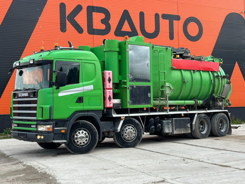 Scania R124 8x4 TANK 12000 l / VACUUM Disab P210/9 - 7800 m3/h / 1182 hours - 真空车:图1 Scania R124 8x4 TANK 12000 l / VACUUM Disab P210/9 - 7800 m3/h / 1182 hours - 真空车:图1