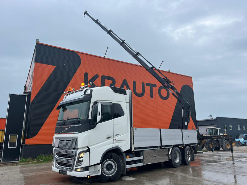 Volvo FH 16 600 6x2*4 HIAB 166E-5 HIPRO / PLATFORM L=6309 mm - 栏板式/ 平板卡车, 起重车:图1 Volvo FH 16 600 6x2*4 HIAB 166E-5 HIPRO / PLATFORM L=6309 mm - 栏板式/ 平板卡车, 起重车:图1