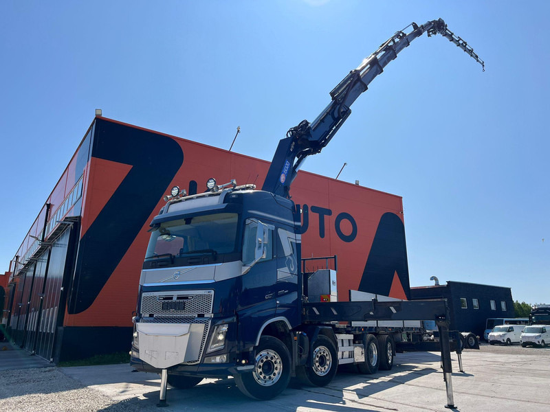 Volvo FH 16 650 8x2*6 HMF 6020K-RC + JIB / PLATFORM L=6344 mm - 栏板式/ 平板卡车, 起重车:图1 Volvo FH 16 650 8x2*6 HMF 6020K-RC + JIB / PLATFORM L=6344 mm - 栏板式/ 平板卡车, 起重车:图1