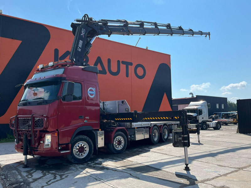 Volvo FH 480 8x4 HIAB 1055E-8 / WINCH / PLATFORM L=6928 mm - 栏板式/ 平板卡车, 起重车:图1 Volvo FH 480 8x4 HIAB 1055E-8 / WINCH / PLATFORM L=6928 mm - 栏板式/ 平板卡车, 起重车:图1