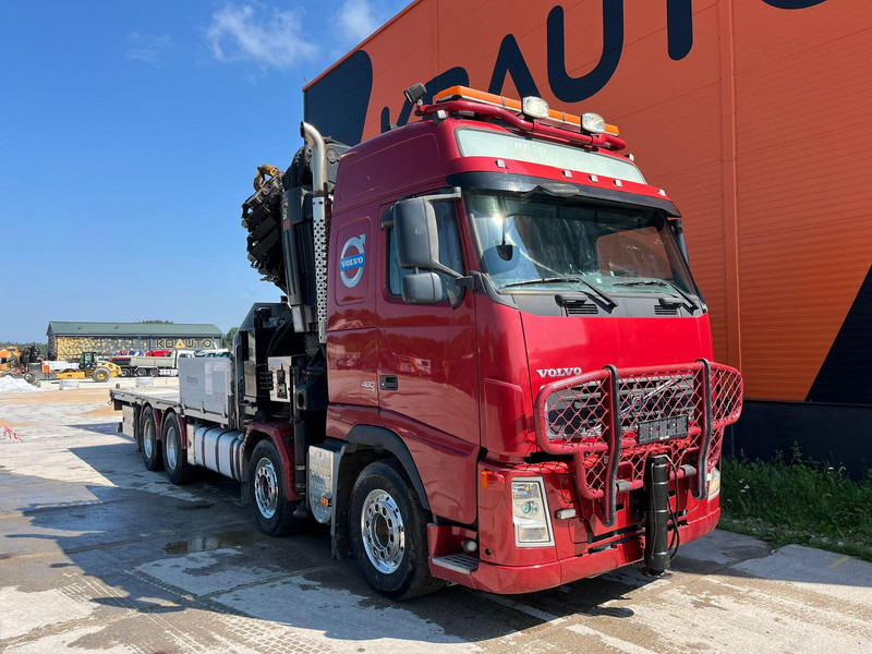 Volvo FH 480 8x4 HIAB 1055E-8 / WINCH / PLATFORM L=6928 mm - 栏板式/ 平板卡车, 起重车:图4 Volvo FH 480 8x4 HIAB 1055E-8 / WINCH / PLATFORM L=6928 mm - 栏板式/ 平板卡车, 起重车:图4