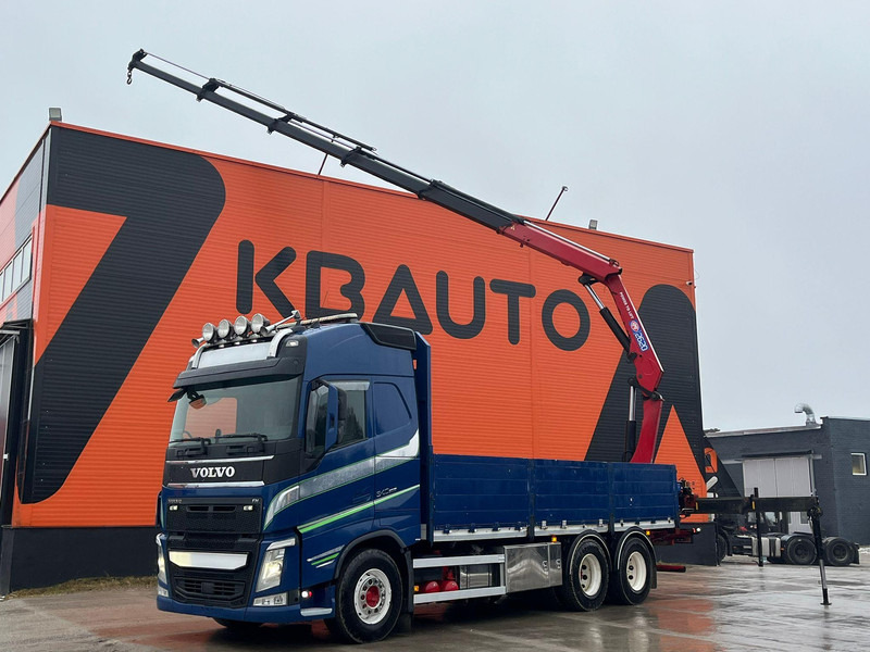 Volvo FH 540 6x4 HMF 2620K-5 / PLATFORM L=6405 mm - 栏板式/ 平板卡车, 起重车:图1 Volvo FH 540 6x4 HMF 2620K-5 / PLATFORM L=6405 mm - 栏板式/ 平板卡车, 起重车:图1