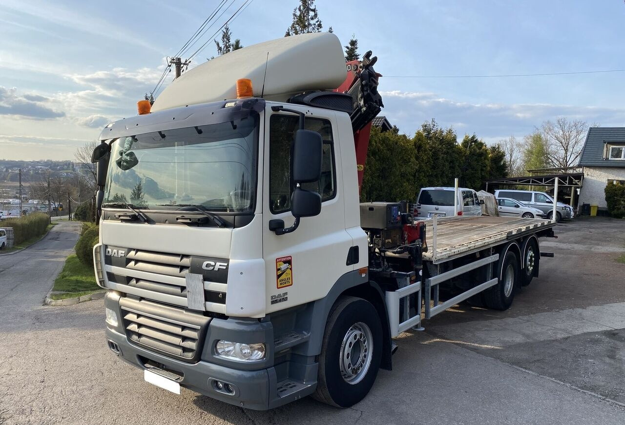 DAF CF 85 410 - 栏板式/ 平板卡车, 起重车:图1 DAF CF 85 410 - 栏板式/ 平板卡车, 起重车:图1