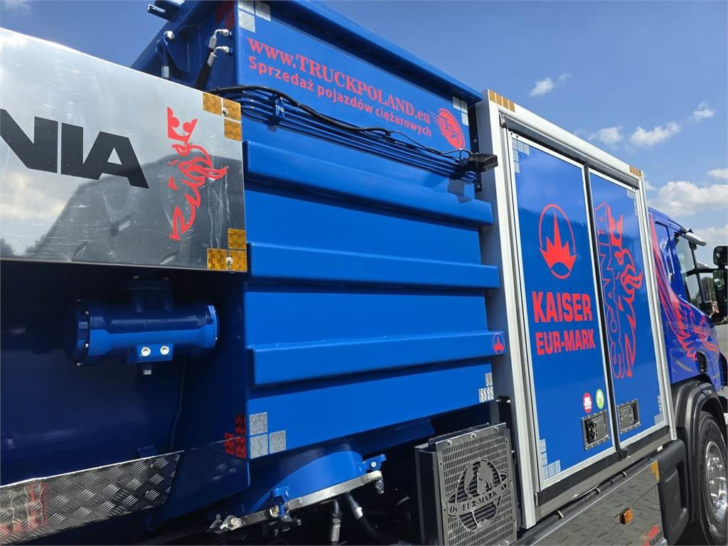 真空车 Scania KAISER EUR-MARK PL 8 Vacuum suction-blowing loader：图23