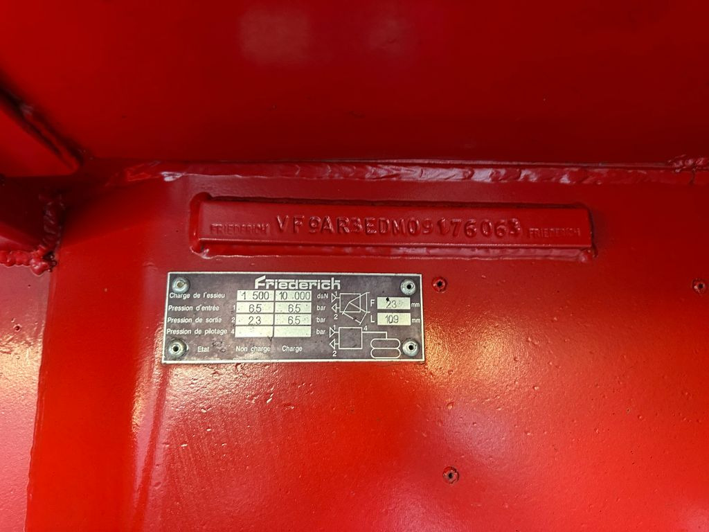 栏板式/ 平板半拖车 Faymonville Friedrich 3 achs nachläufer Faymonville Friedrich 3 achs nachläufer：图6