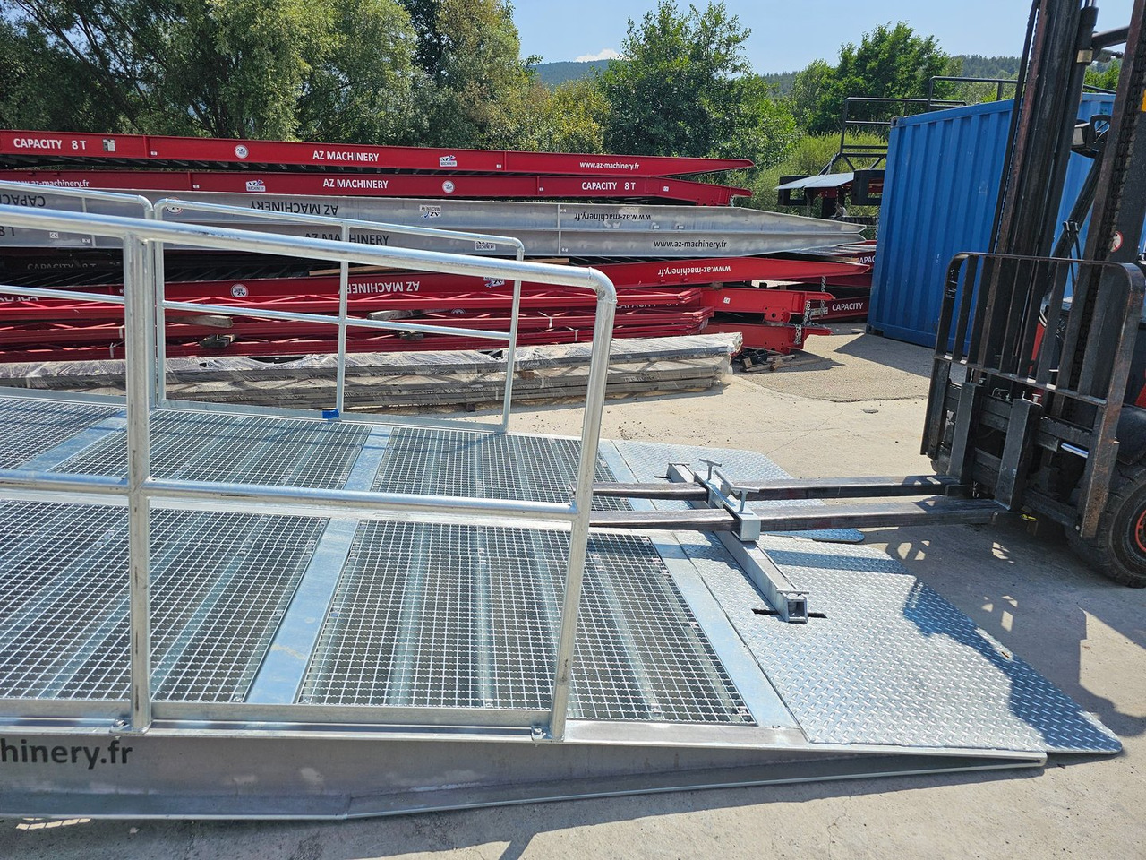新的 装载坡道 Large Mobile dock ramp, uncouplable AZ RAMP - KING VERSION, BIG FOOT  L20 T-INOX：图10