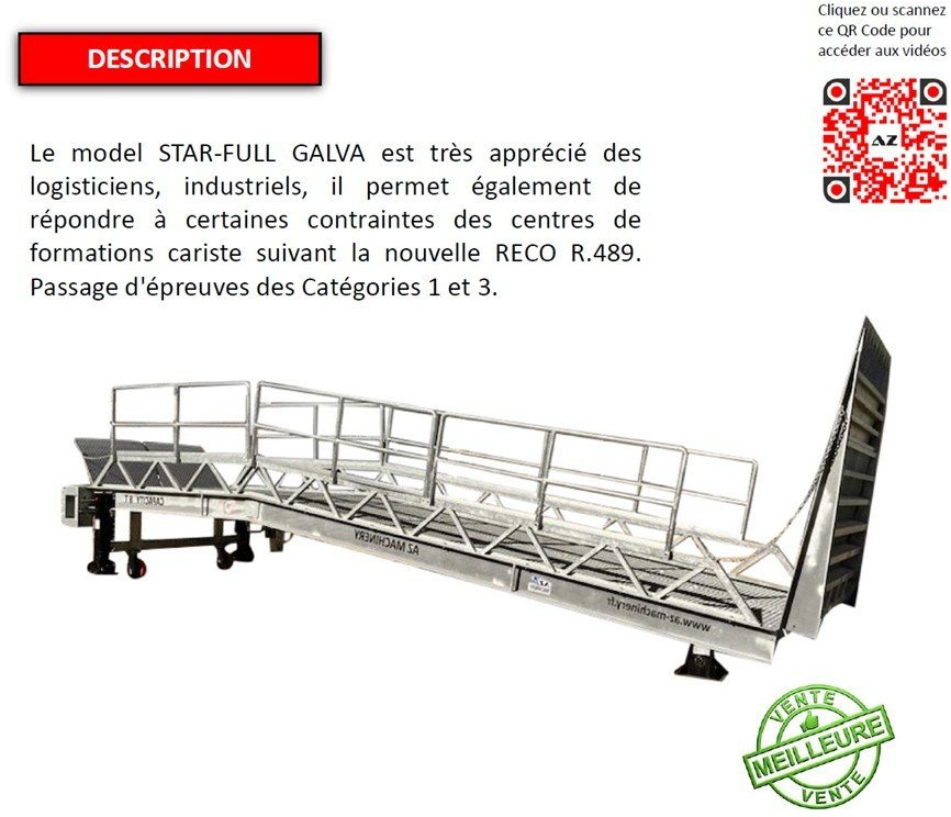 新的 装载坡道 Loading Ramp with with hydraulic tilting bridge -  AZ RAMP - STAR- 12T FULL GALVA：图10