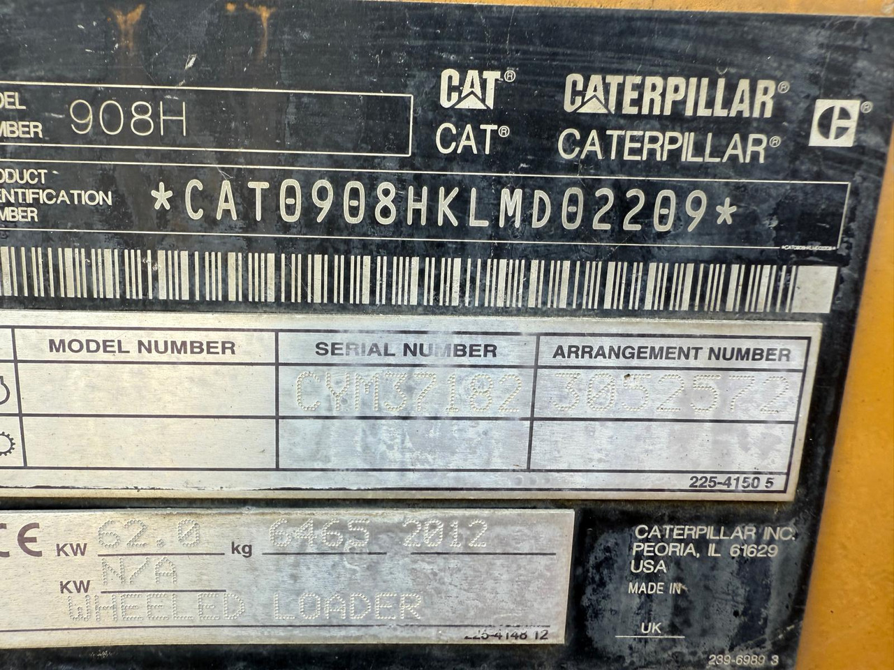 Caterpillar 908 H 2 units CAT908H - 轮式装载机:图5 Caterpillar 908 H 2 units CAT908H - 轮式装载机:图5
