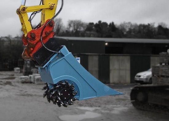 新的 附件 适用于 挖掘机 AME Double Drum Cutter Bucket：图9