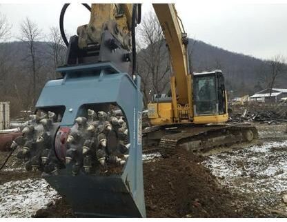 新的 附件 适用于 挖掘机 AME Double Drum Cutter Bucket：图6