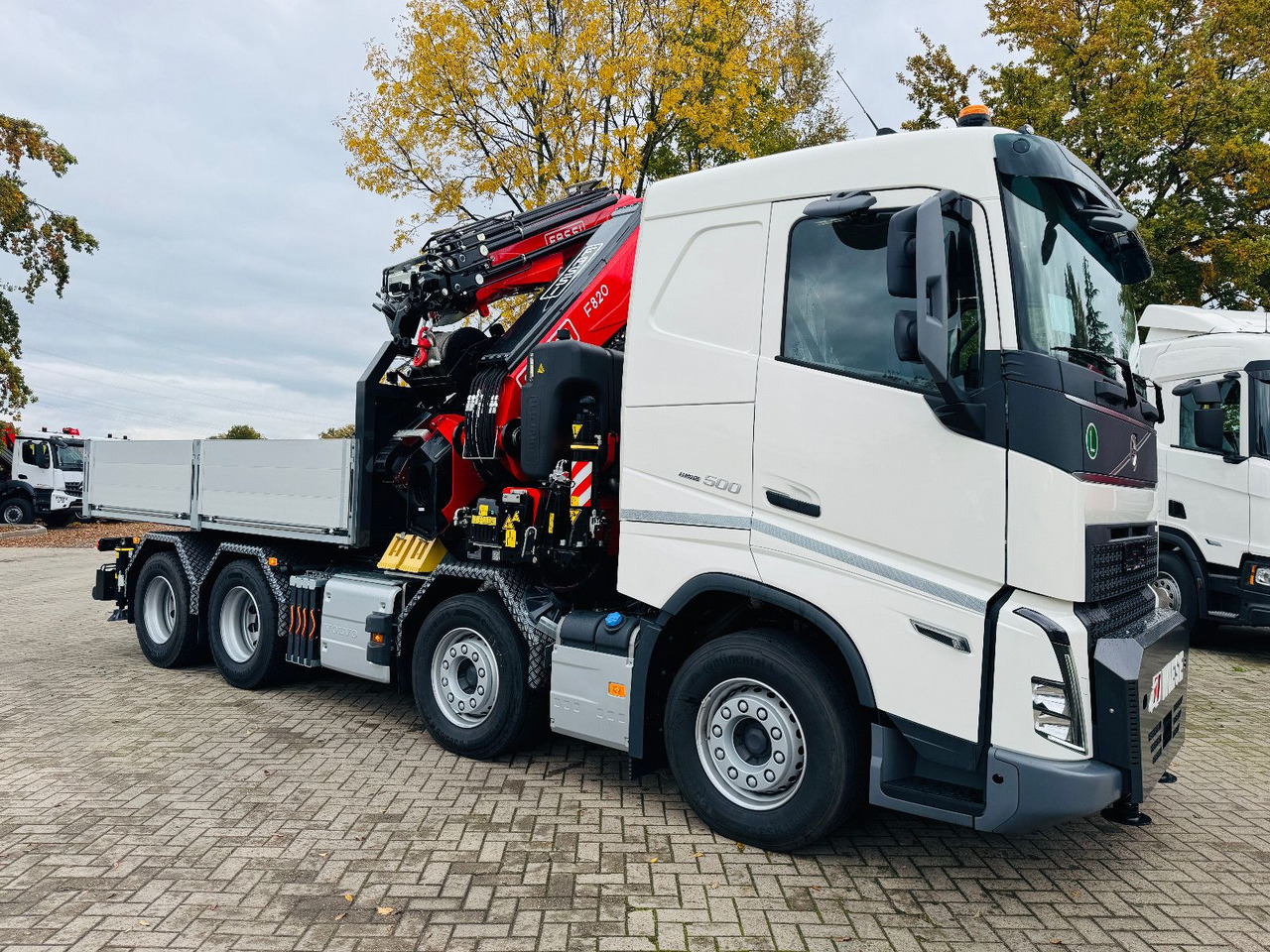 Volvo FH 500 8x4 Kran F820 RA2.27 Jib & Winde Sofort - 栏板式/ 平板卡车, 起重车:图5 Volvo FH 500 8x4 Kran F820 RA2.27 Jib & Winde Sofort - 栏板式/ 平板卡车, 起重车:图5