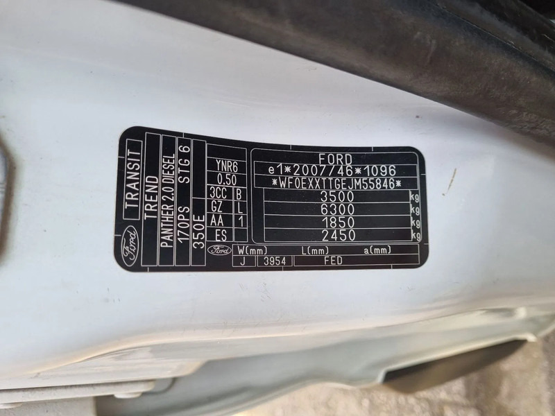 平板货车, 康比货车 Ford Transit 2.0 TDCI 170 PK Open laadbak DC 6 Zits Euro 6：图8